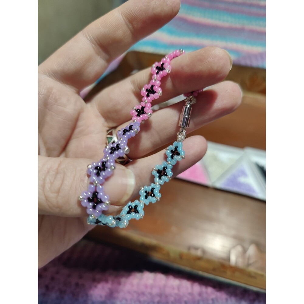 Bi Pride Bracelet with magnetic clasp